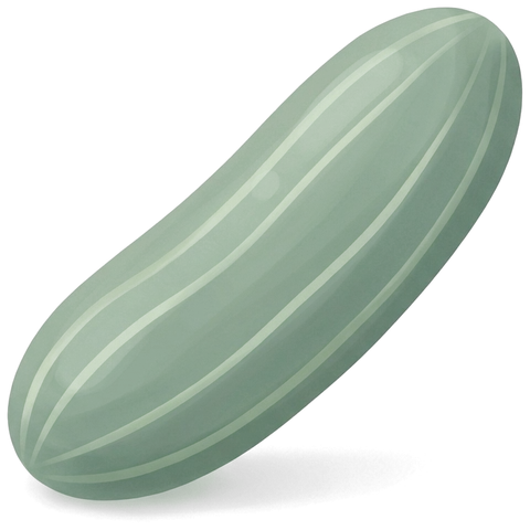 An illustrated cucumber