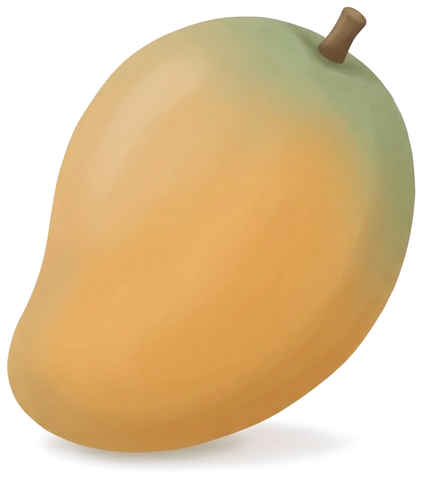 An illustrated mango
